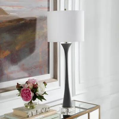 Fountain Black Stone Buffet Lamp