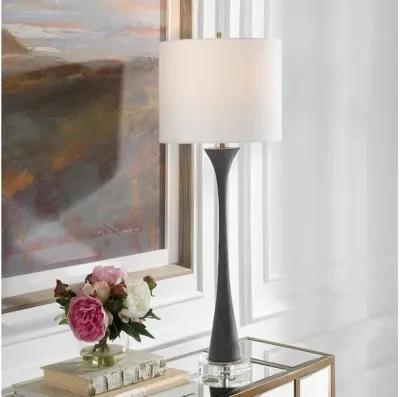 Fountain Black Stone Buffet Lamp