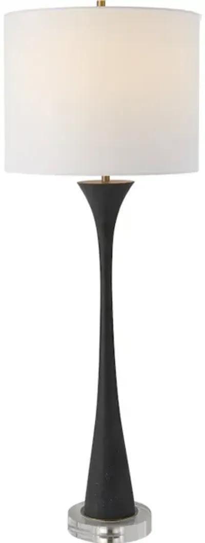 Fountain Black Stone Buffet Lamp