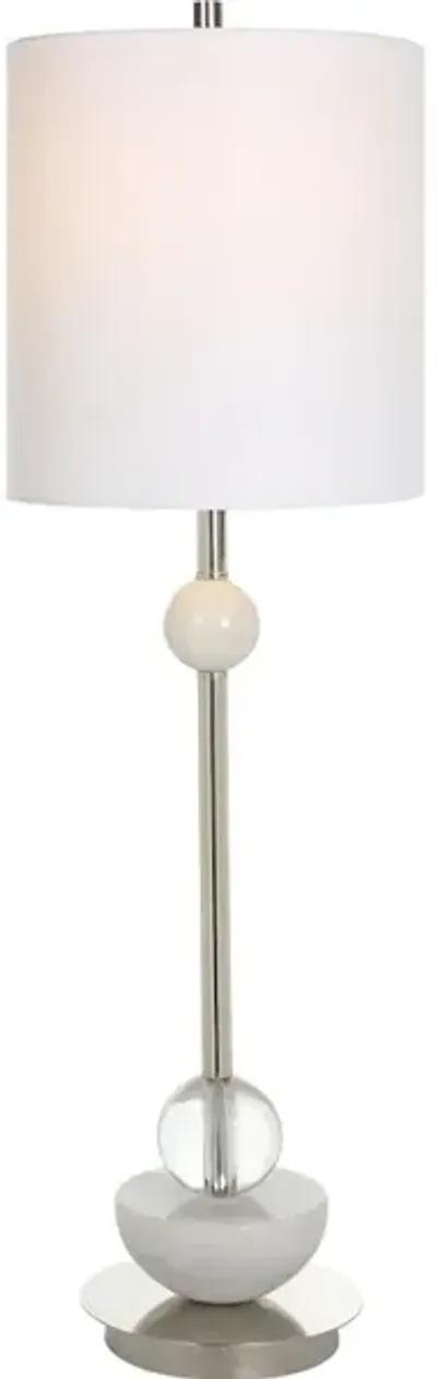 Exposition Nickel Buffet Lamp