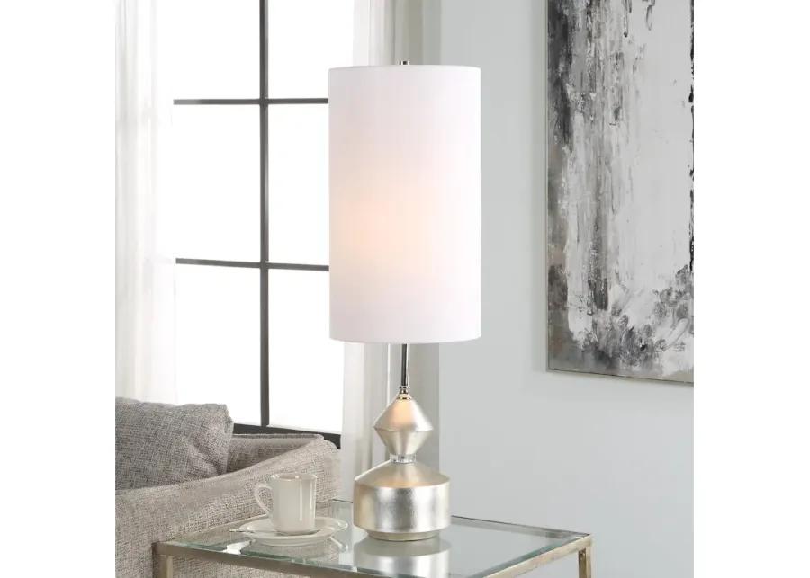 Vial Silver Buffet Lamp