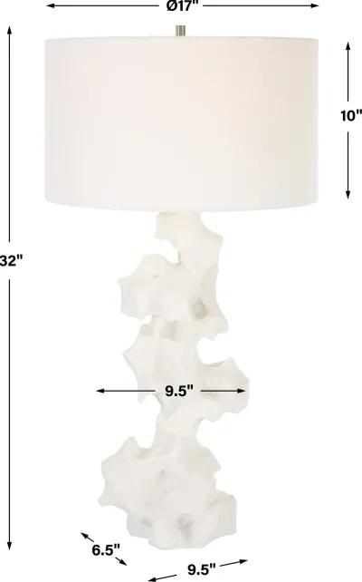 Remnant White Marble Table Lamp