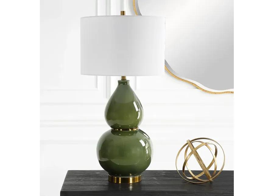 Gourd Green Table Lamp