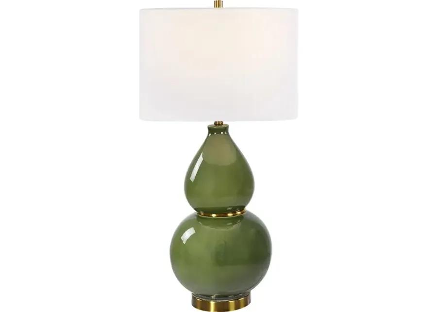 Gourd Green Table Lamp