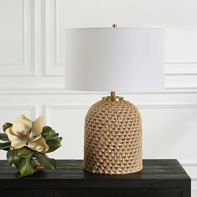 Kendari Rope and Rattan Table Lamp