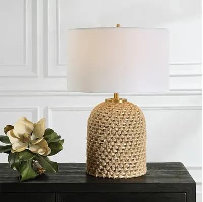 Kendari Rope and Rattan Table Lamp