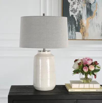 Odawa White Farmhouse Table Lamp