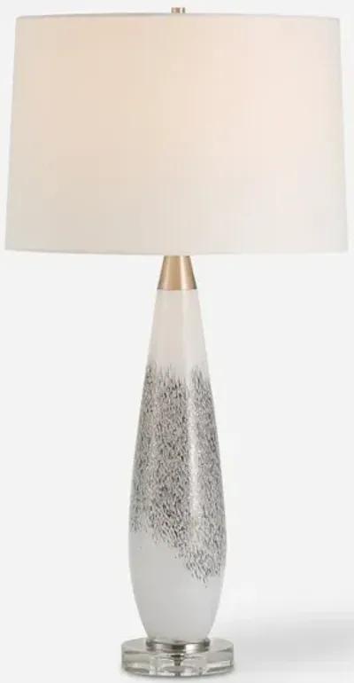 Quinn White and Silver Table Lamp